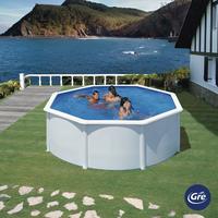 Pool-set Gre Fidji Kit350eco - Weiß, KONVENTIONELL, Metall (350/350/120cm) - Gre