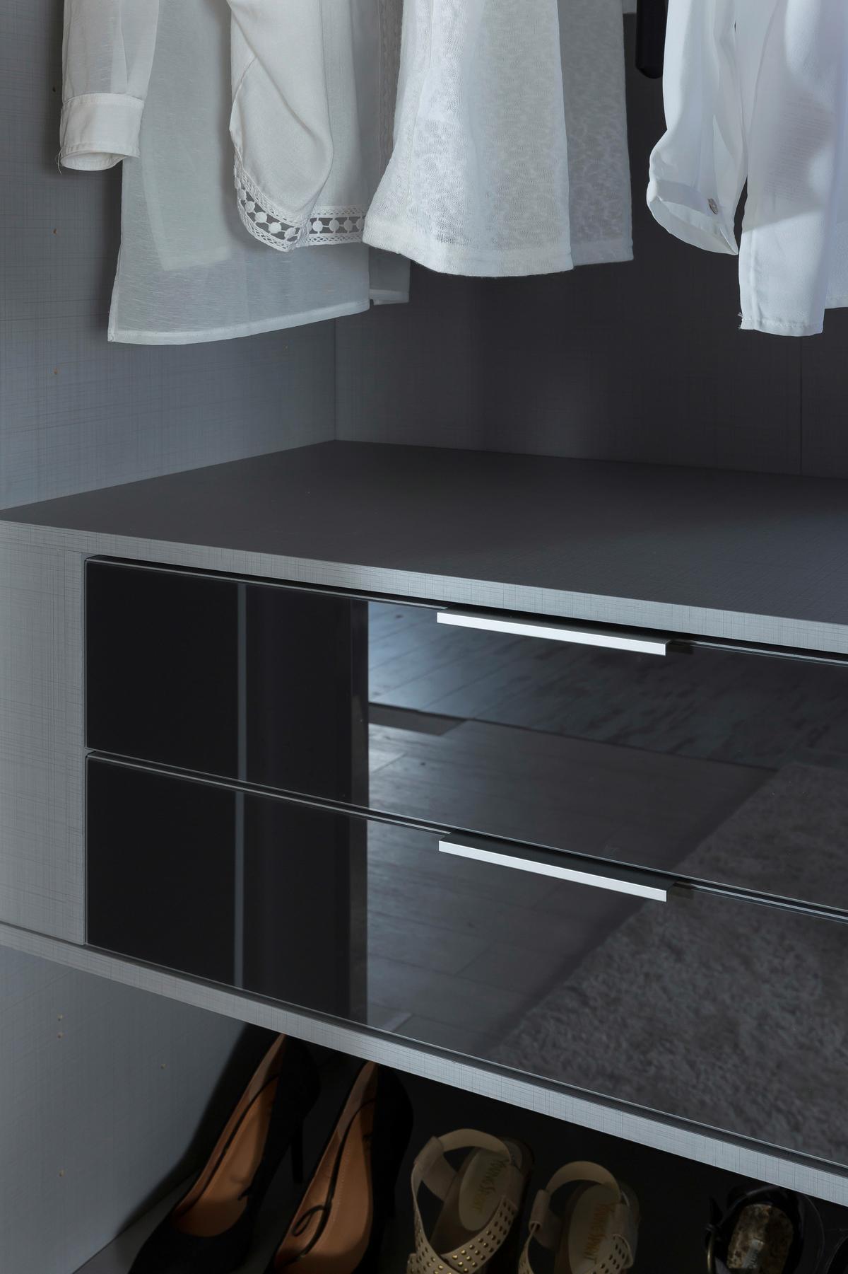 Schubkasteneinsatz Schubkasteneinsatz Fresh - Grau, MODERN, Glas/Holzwerkstoff (96/35/50cm) - MID.YOU