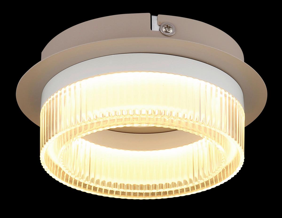 STROPNÉ LED SVIETIDLO MARLENNE - priehľadné/piesková, Design, kov/plast (16/7cm) - Globo
