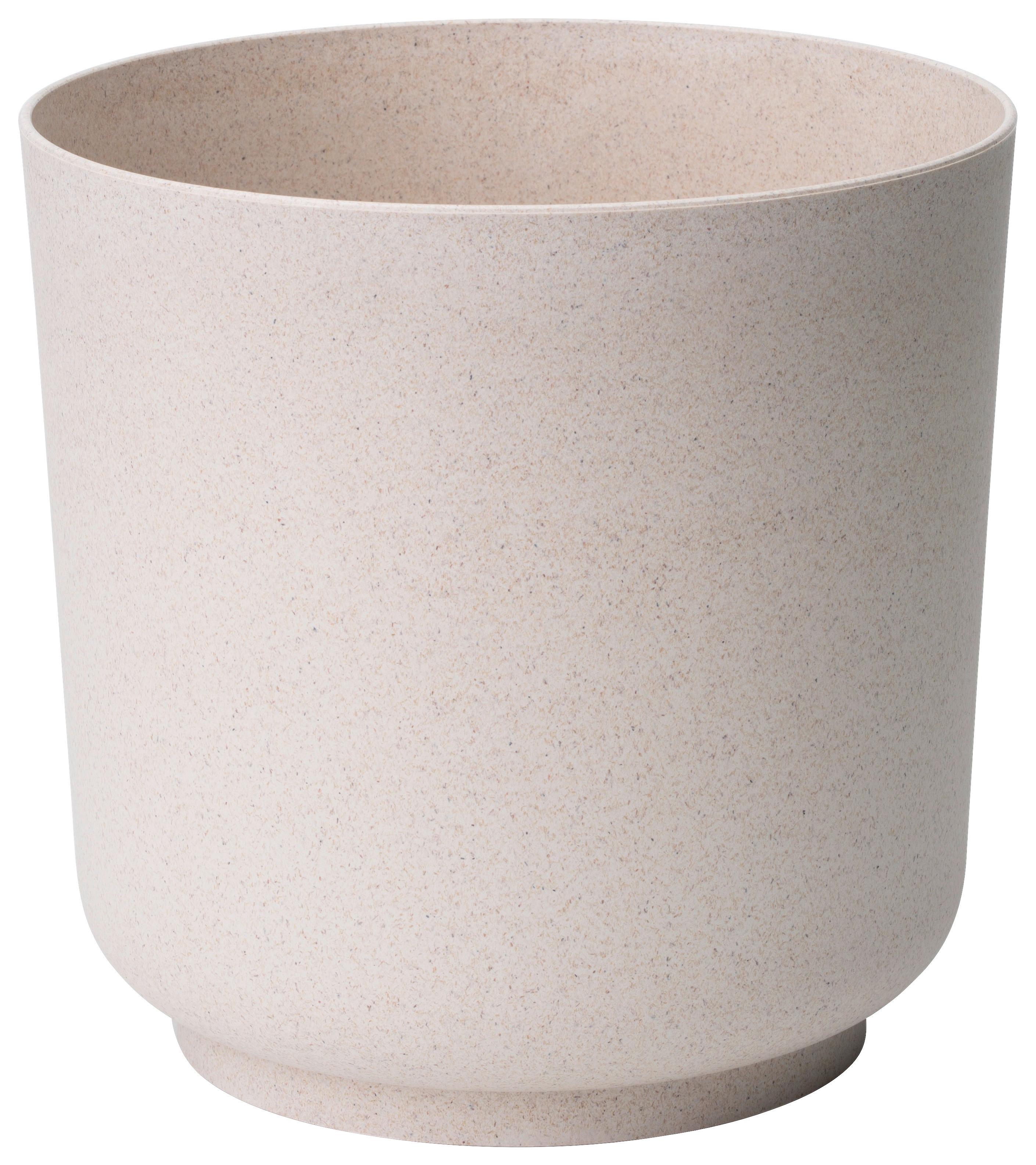 Obal Na Květináč Ecocare, Bílý, Ø/v: 20/19,4 Cm - bílá, Lifestyle, dřevo/plast (20/19,4cm) - ecoTree