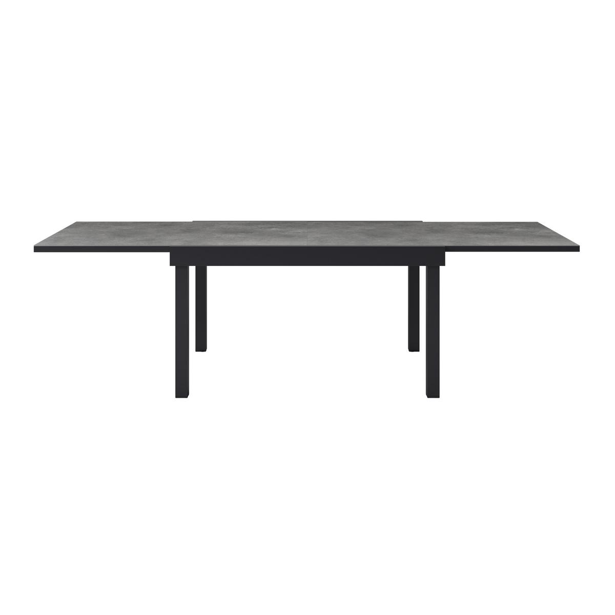 Gartentisch ausziehbar Toledo Metall L 135-270 cm - Grau, MODERN, Metall (135-270/75/90cm) - Beldano