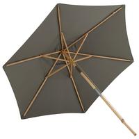 Sonnenschirm Corypho - Grau, KONVENTIONELL (250/232cm) - Gardenson