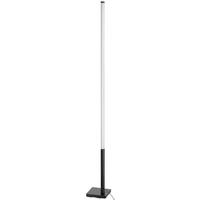 Stehlampe Picacha 1 Schwarz/Weiss - Schwarz/Weiß, Basics, Kunststoff/Metall (2/2/150cm) - Eglo