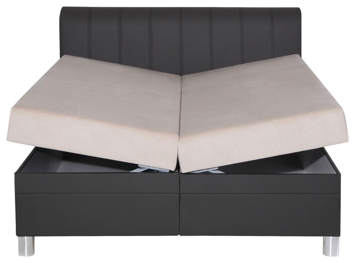 Kárpitozott Ágy "nevada" 160/200cm - bézs/sötétszürke, Romantik / Landhaus, textil (160/200cm)