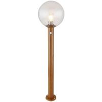 Außenleuchte Ossy 15 Watt Glas - Klar/Naturfarben, Basics, Glas/Metall (25/100cm) - Globo