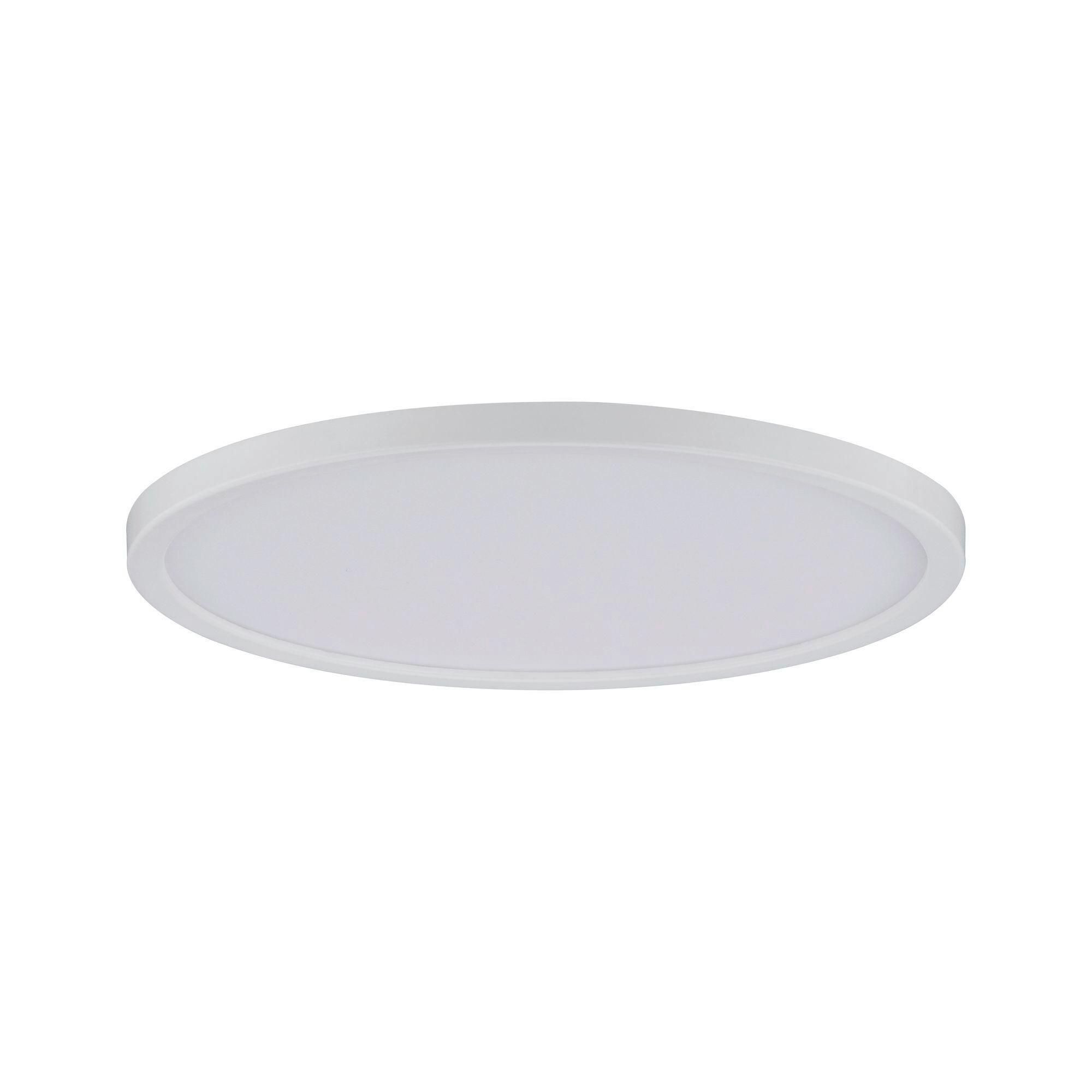 Led-deckenleuchte Ø 18 Cm Weiß Matt Rechteckig - Weiß, Basics, Kunststoff (18cm) - Paulmann