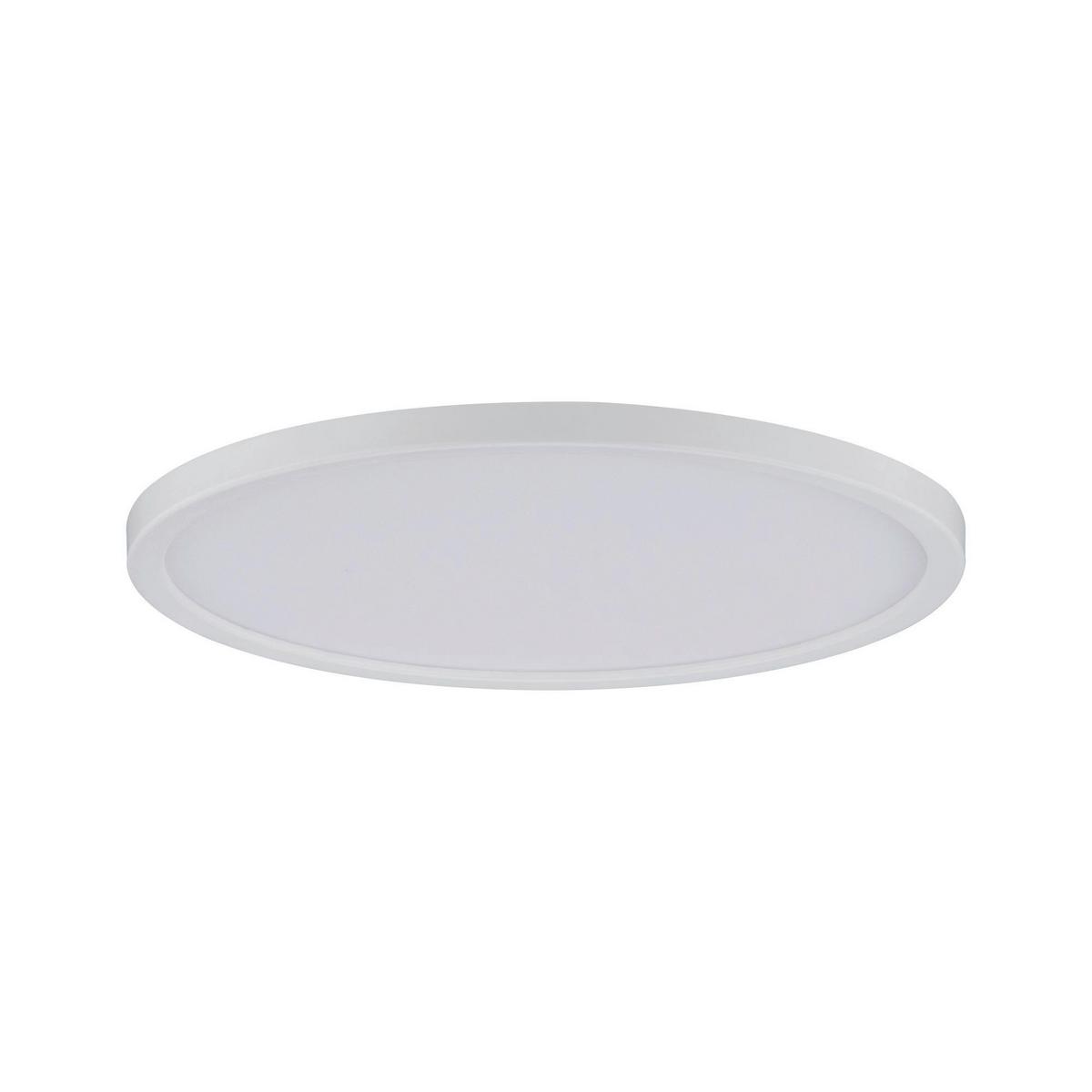 Led-deckenleuchte Ø 18 Cm Weiß Matt Rechteckig - Weiß, Basics, Kunststoff (18cm) - Paulmann
