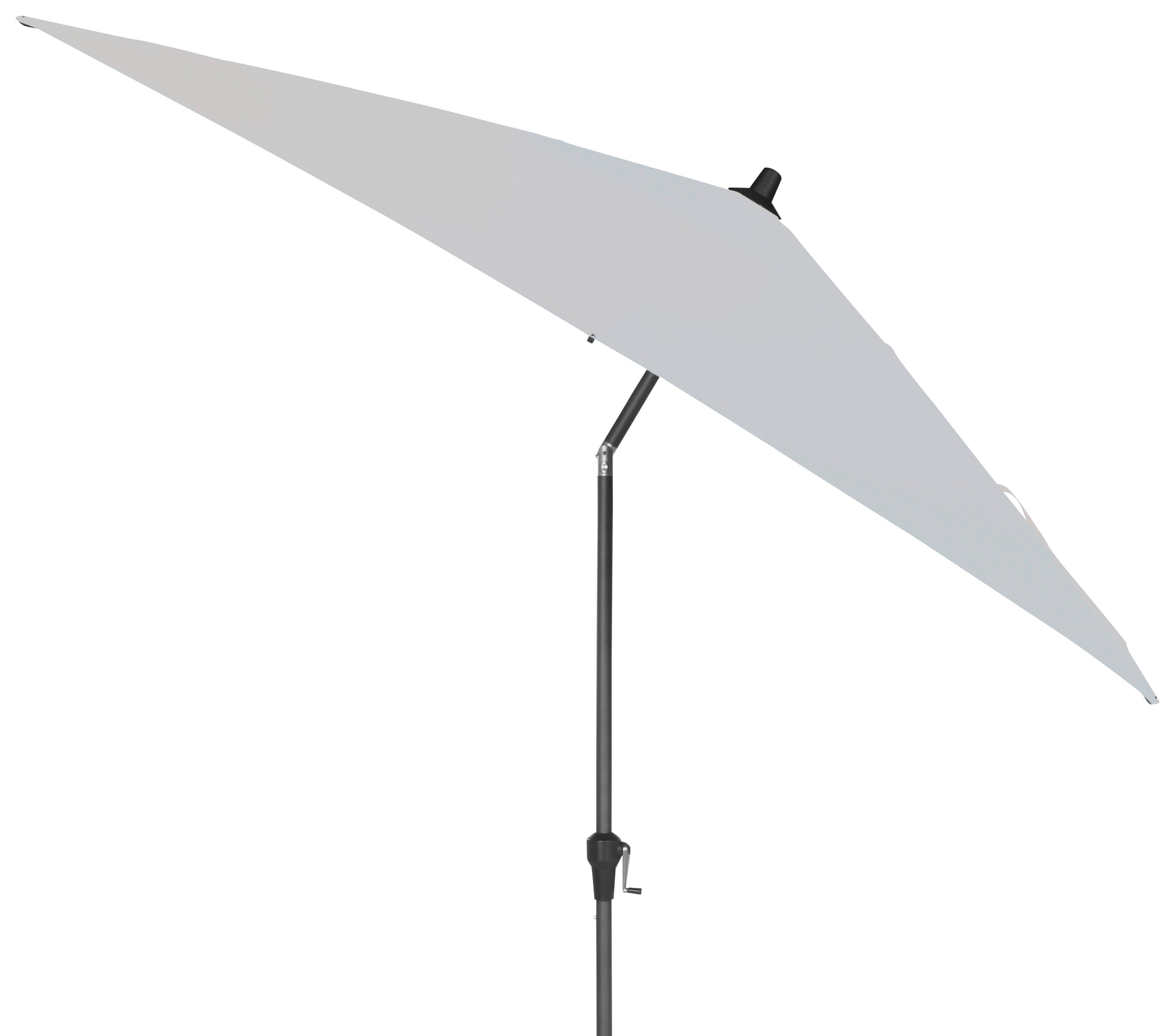 Sonnenschirm BxHxT: 250x258x250 cm Anthrazit/Grau - Anthrazit/Grau, KONVENTIONELL, Textil/Metall (250/250cm) - Siena Garden