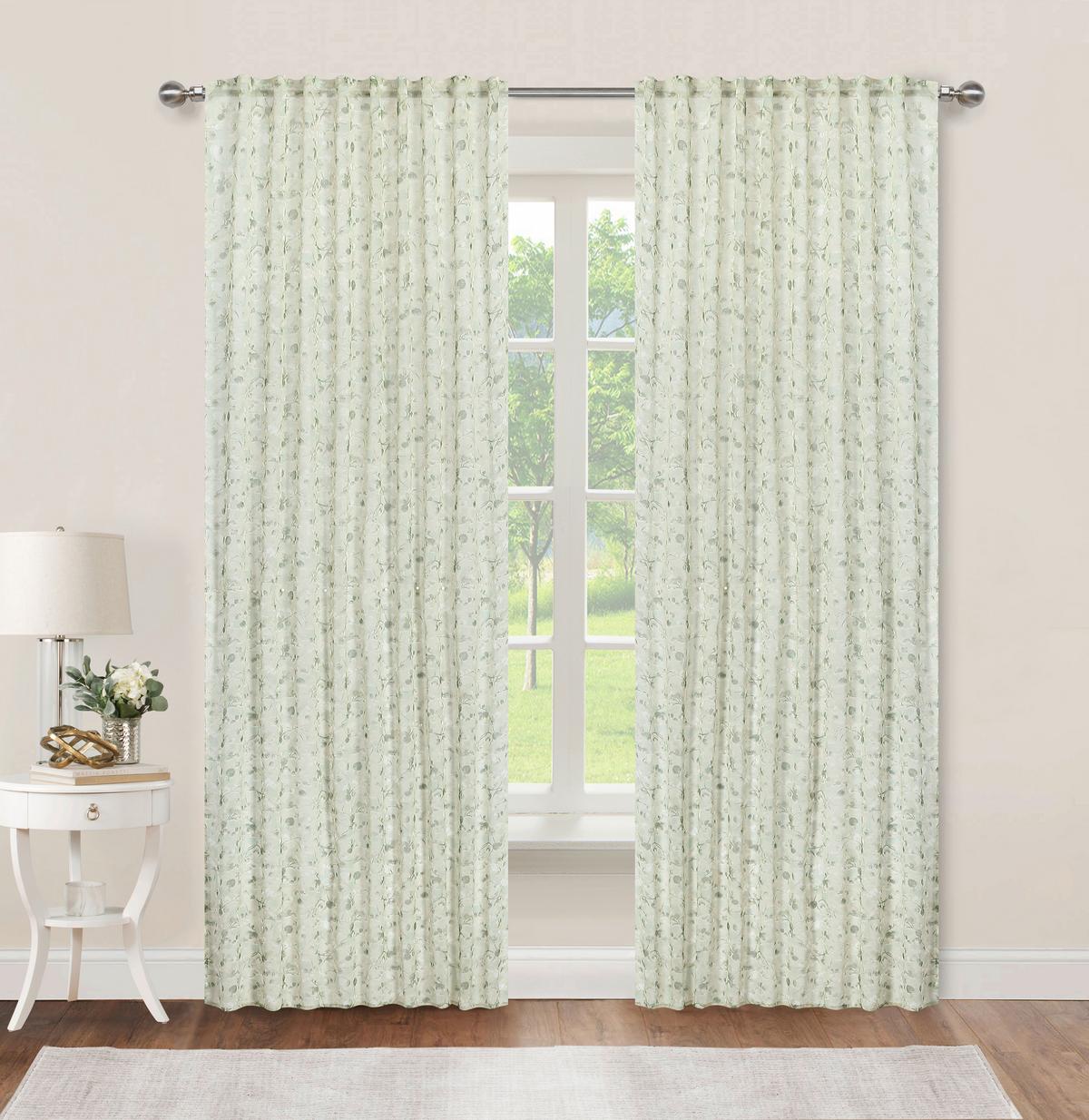 Készfüggöny Ramona Kb. 140/245cm - zöld, Romantik / Landhaus, textil (140/245cm) - James Wood