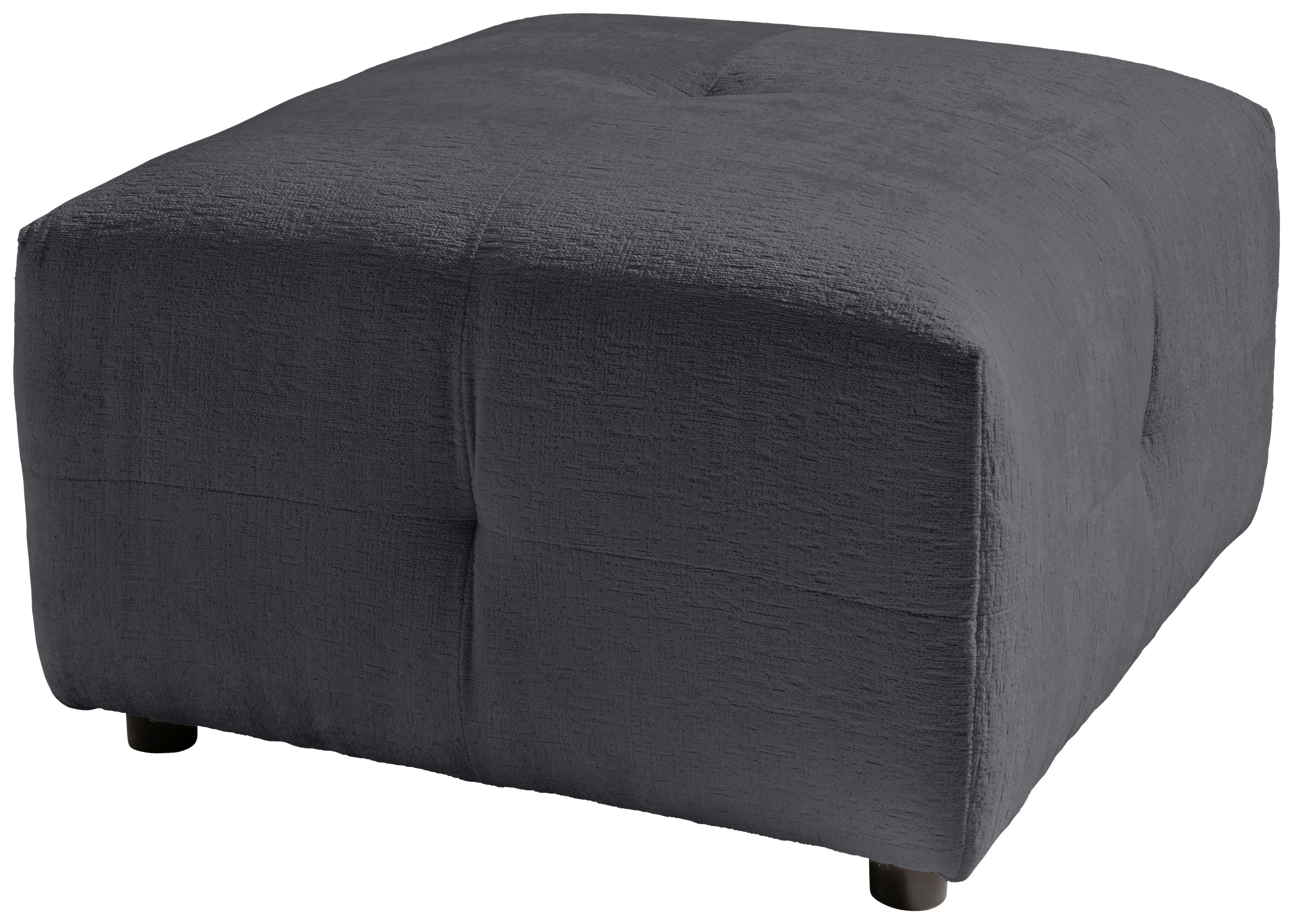 Hocker Velice, Anthrazit B: 72 Cm - Anthrazit/Schwarz, Design, Textil (72/44/72cm) - Livetastic