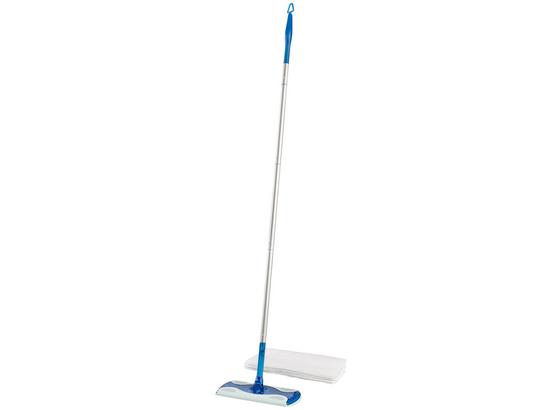 Staubbodenwischer Dusty - Blau/Weiß, Basics, Kunststoff/Textil (25,5/111cm) - Homezone Staubbodenwischer Dusty - Blau/Weiß, Basics, Kunststoff/Textil (25,5/111cm) - Homezone