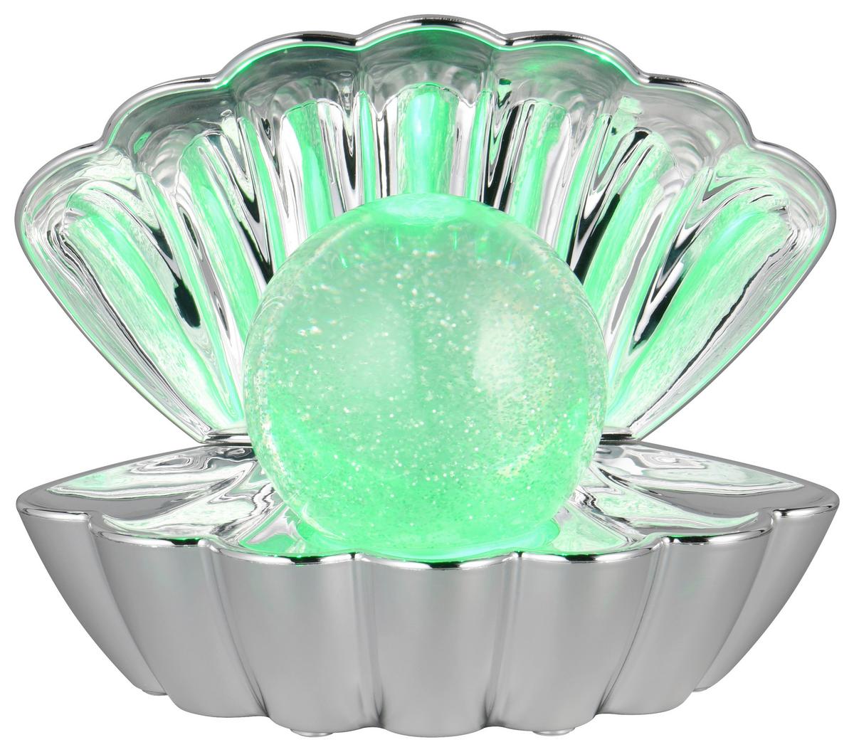 LED-Dekoleuchte Shelly - Chromfarben, Basics, Kunststoff/Metall (17,5/14,5/12,5cm) - Luca Bessoni