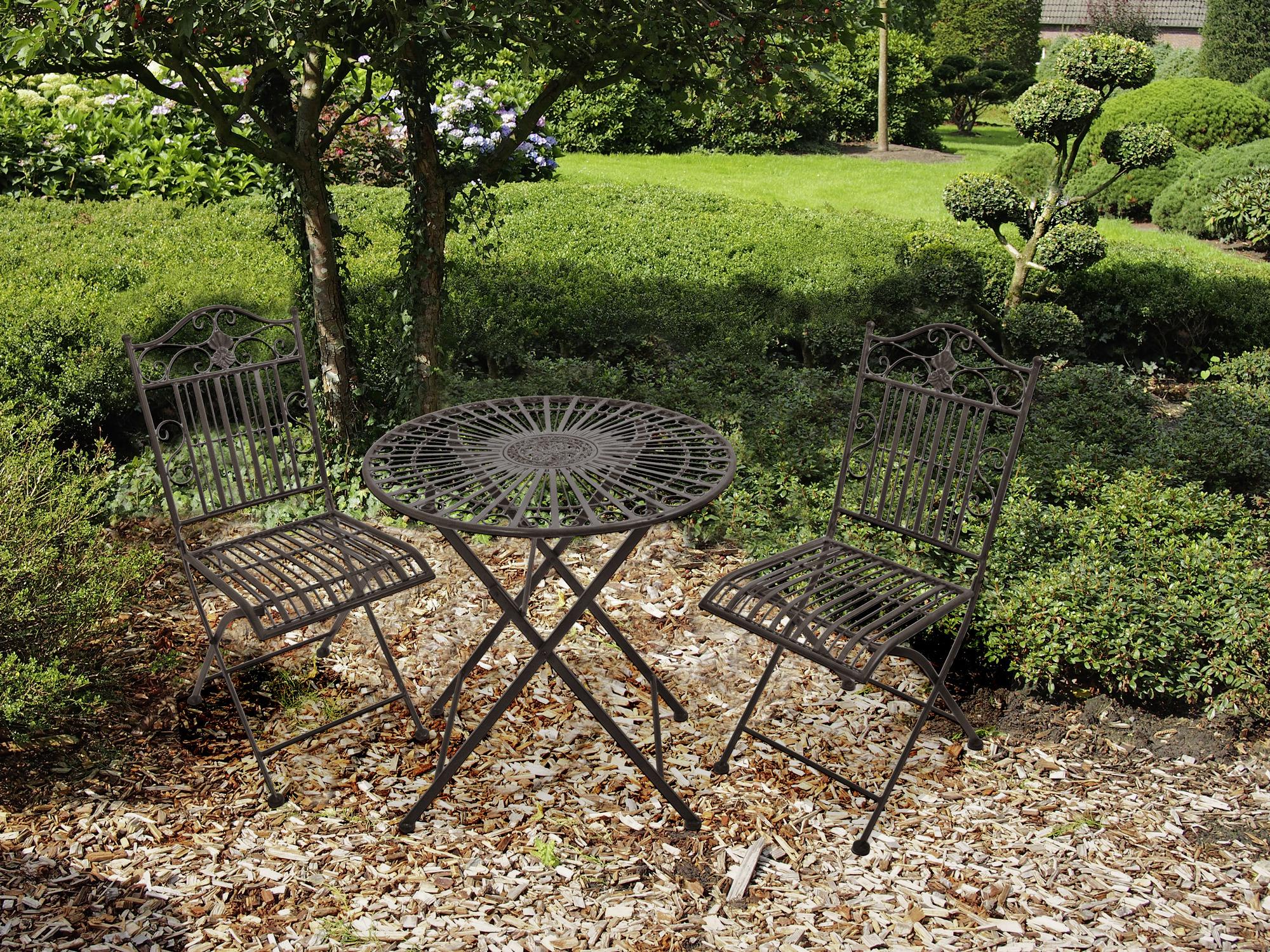 Balkonset Rostfarben