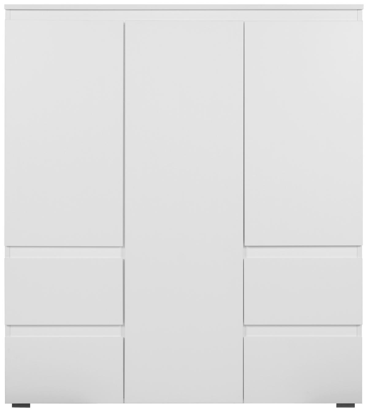 Highboard 116cm Image Weiß - Anthrazit/Weiß, Design, Holzwerkstoff (116/131/40cm) - MID.YOU