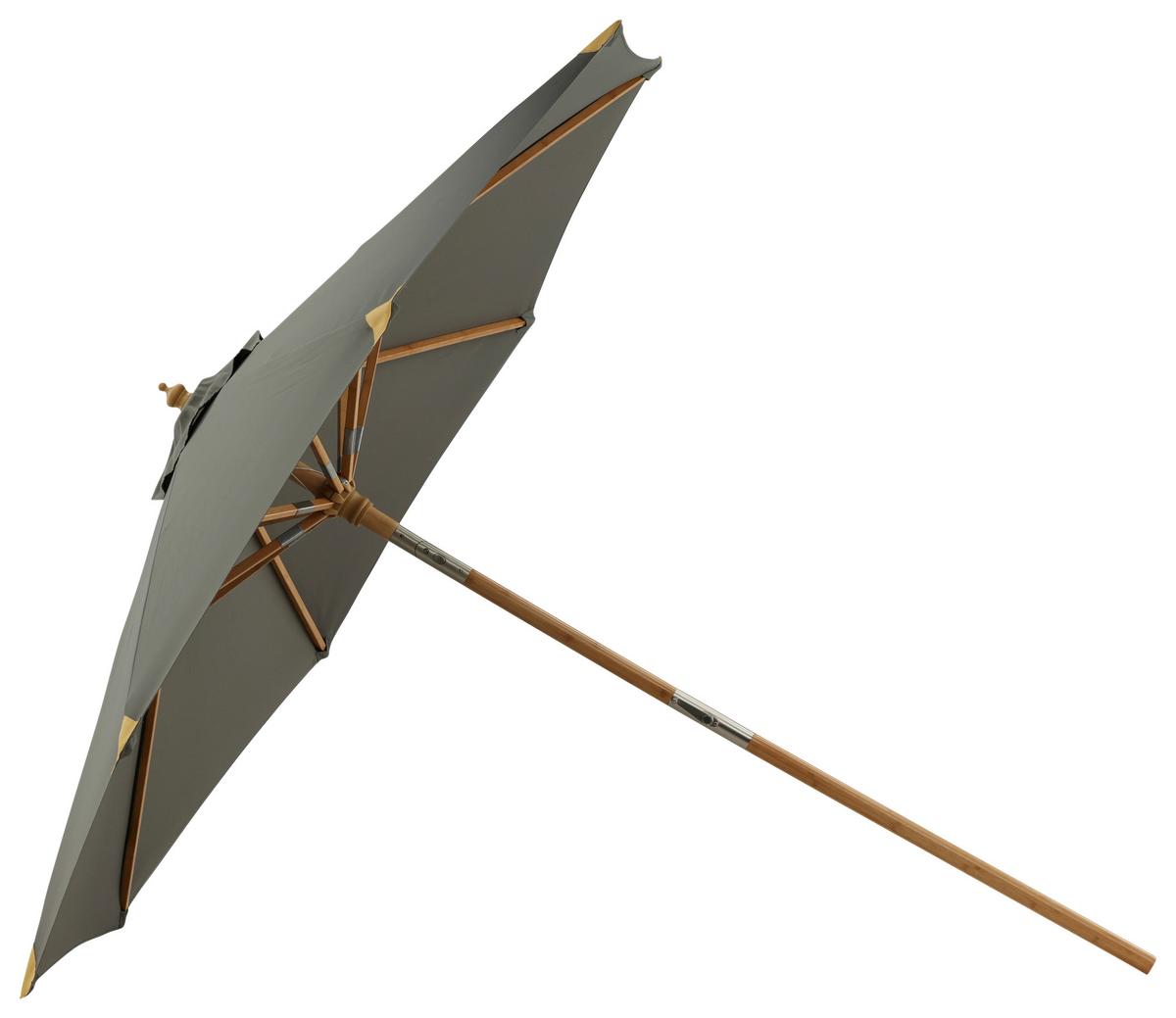 Sonnenschirm Cerox L/B: 270x250 cm Grau - Grau, KONVENTIONELL (270/250cm) - Gardenson