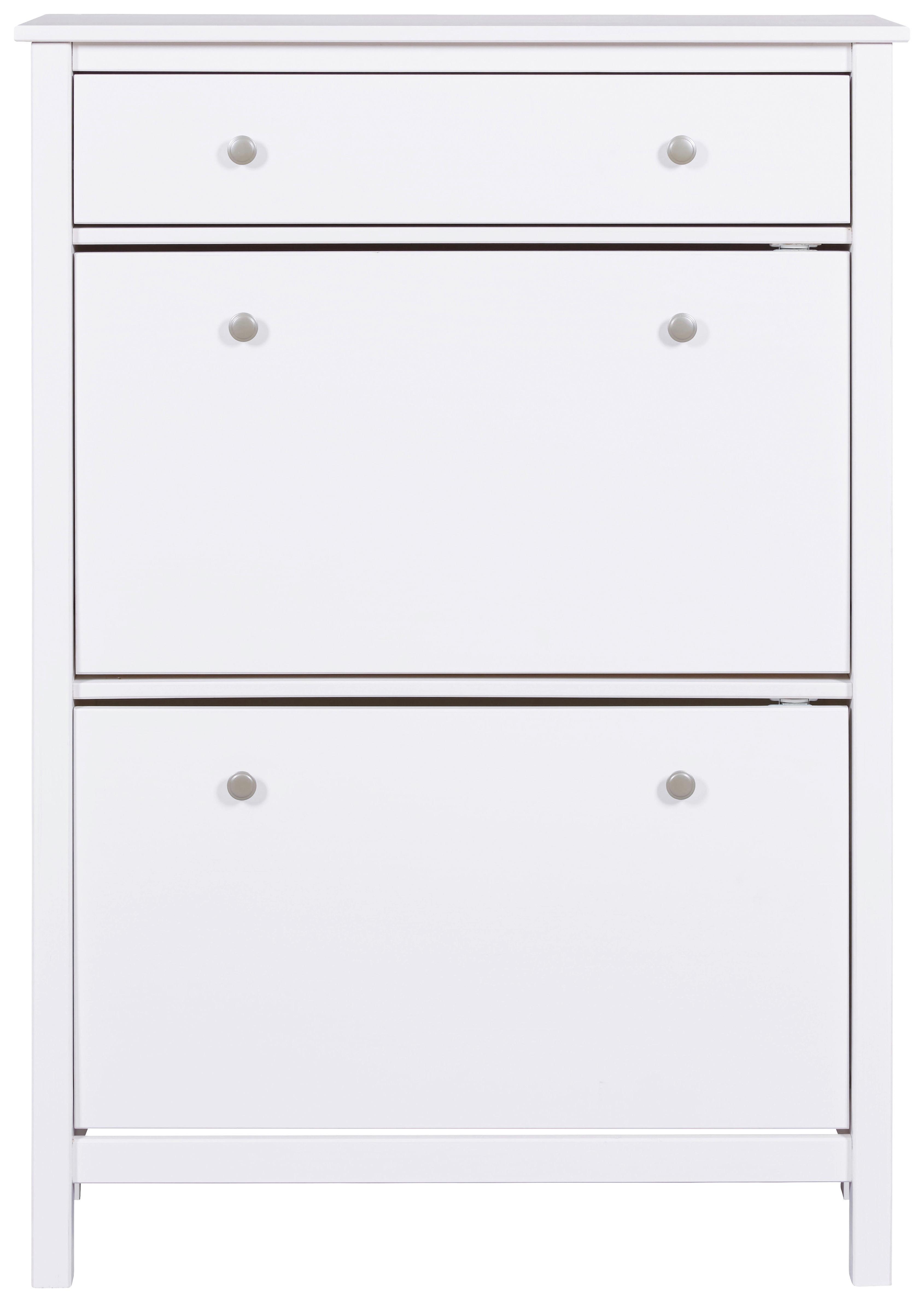 Schuhschrank Chilly Home - Weiß, Design, Holz (90/127/30cm) - Livetastic