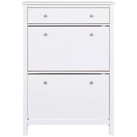 Schuhschrank Chilly Home - Weiß, Design, Holz (90/127/30cm) - Livetastic