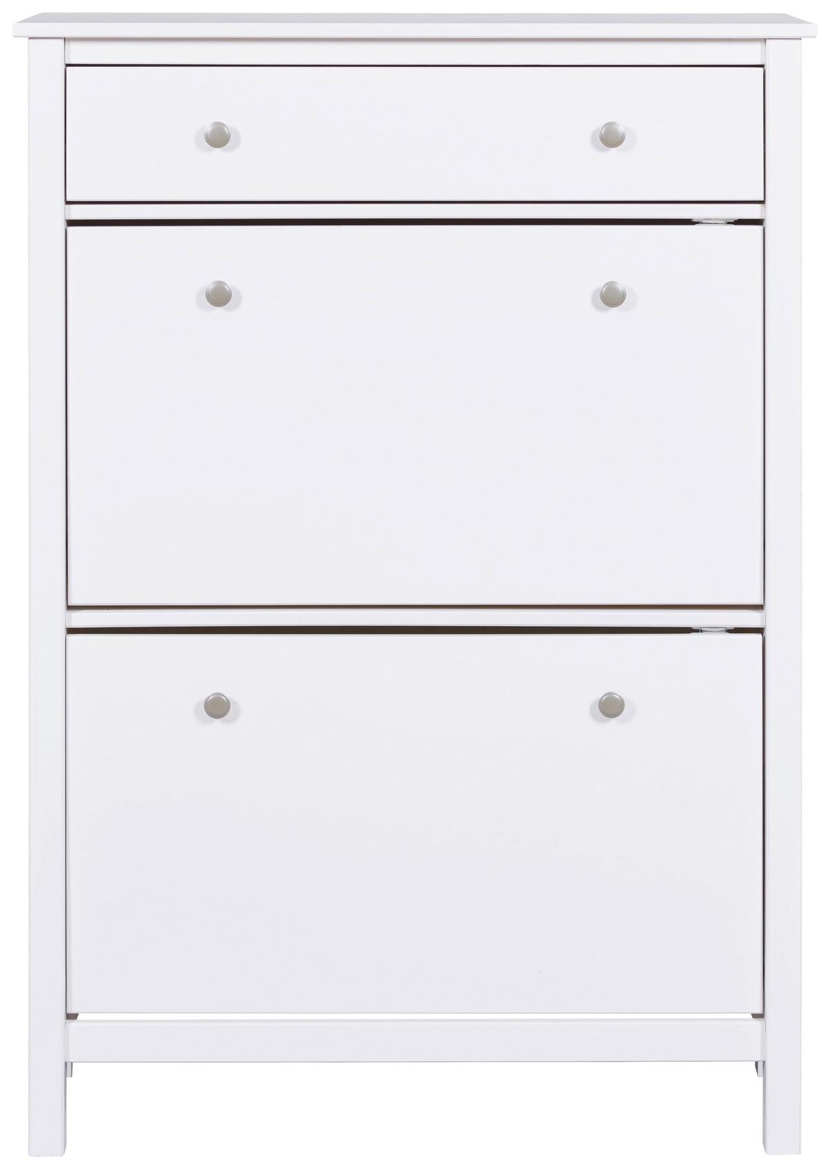 Schuhschrank Chilly Home - Weiß, Design, Holz (90/127/30cm) - Livetastic