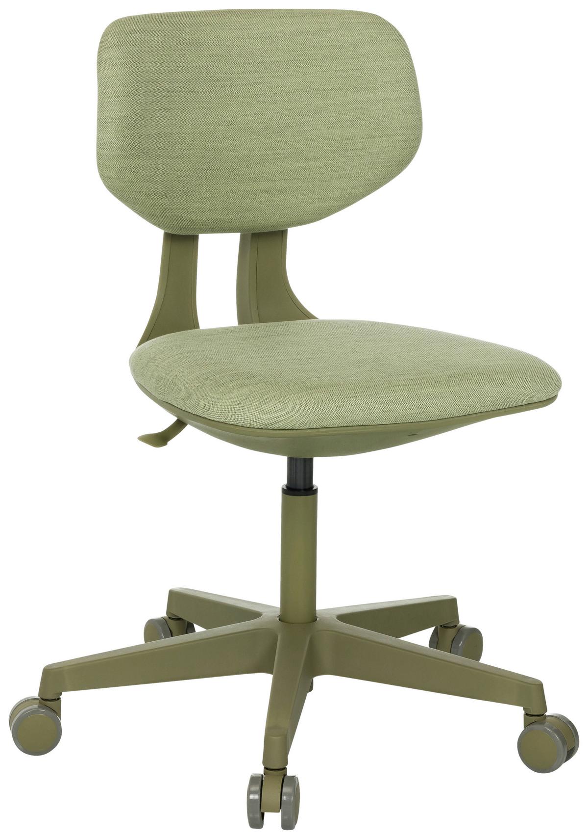 Jugenddrehstuhl Kid Colore Grün B: 51 cm - Grün, MODERN, Kunststoff/Textil (51/72 - 87/51cm) - MID.YOU