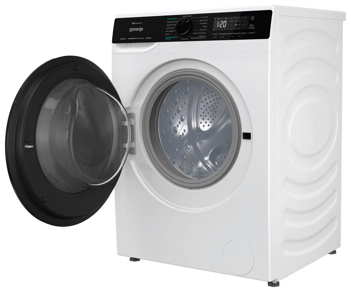 Waschtrockner WD2Pa1x64adw/At 10kg Waschen, 6kg Trocknen - Schwarz/Weiß, Basics, Glas/Kunststoff (59,5/84,5/61cm) - Gorenje