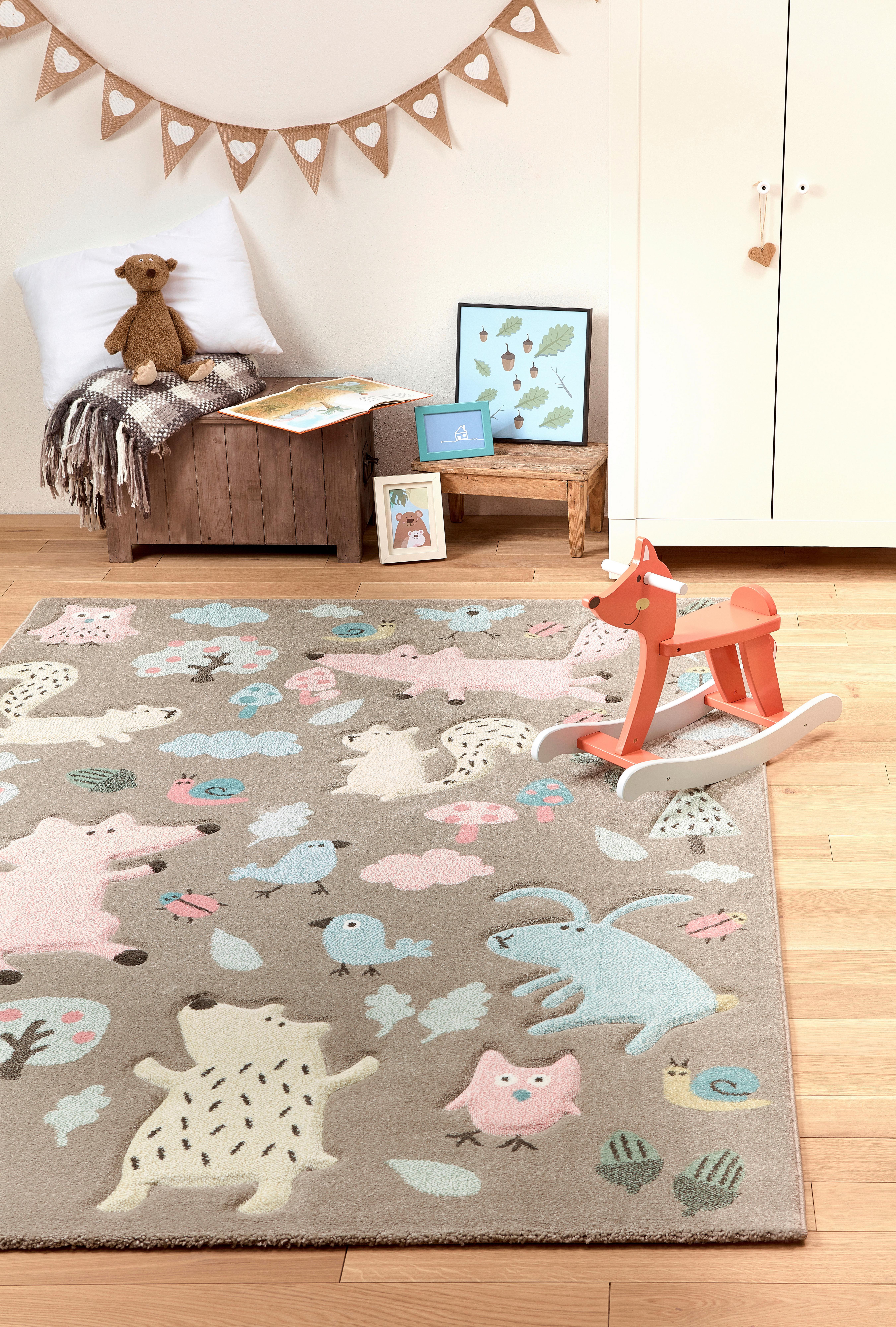 Kinderteppich Forest - Taupe, Trend, Textil (200/290cm) - Sigikid