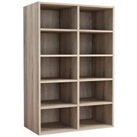 Schuhregal Hinsol Eiche Dekor, 55 Cm - Sonoma Eiche, Design, Holzwerkstoff (55/84/30cm) - MID.YOU
