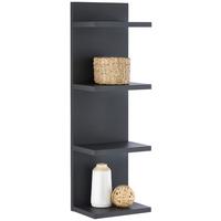 Wandregal Eolo Anthrazit B: 23,2 cm - Anthrazit, Trend, Holzwerkstoff (23,2/75/16,8cm)