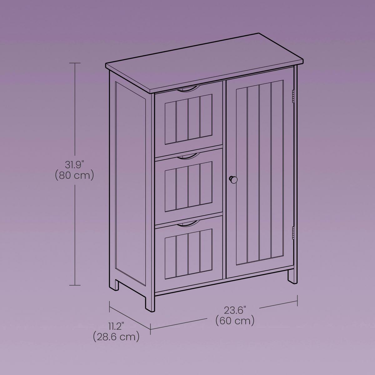 Midischrank Bbc49wt - Weiß, Trend, Holzwerkstoff (60/81/28.5cm) - MID.YOU