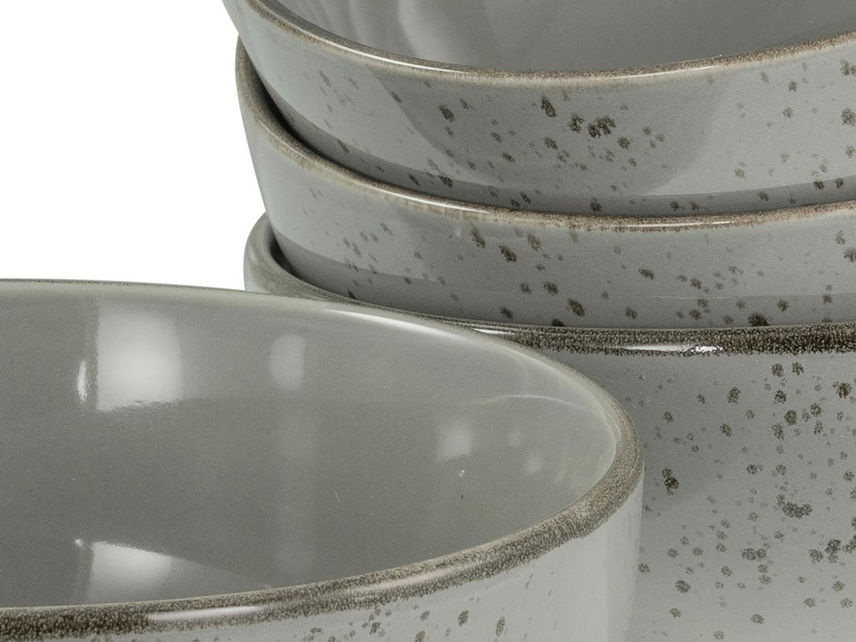 Schüsselset Nature Collection Stone, 4--Teilig., Grau - Grau, Design, Keramik - Creatable