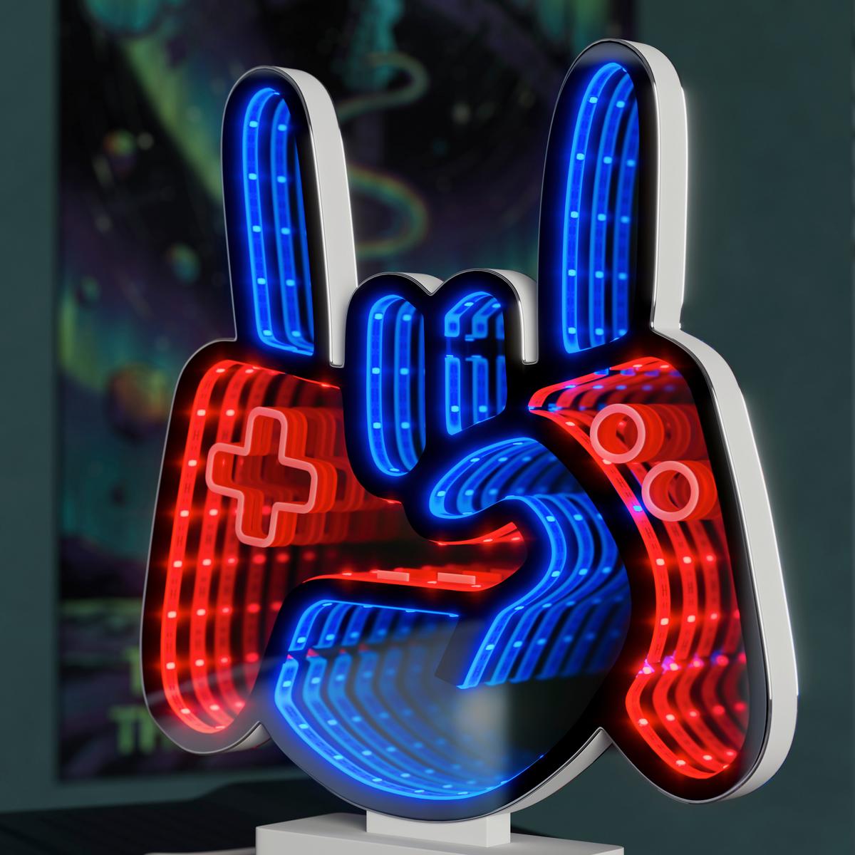 LED-DEKOLEUCHTE CRUZ - Chromfarben/Weiß, Basics, Kunststoff (22,8/4,5/25,41cm) - Luca Bessoni