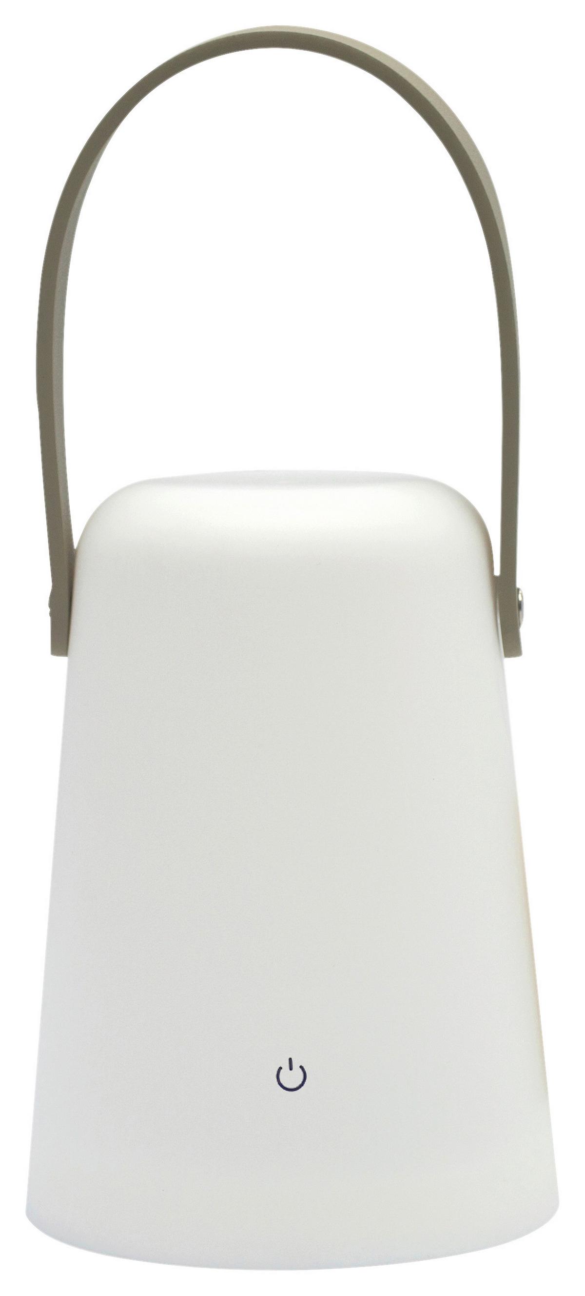 LED lampáš LYDIA -BASED- - biela, plast (10,5/14cm) - Based