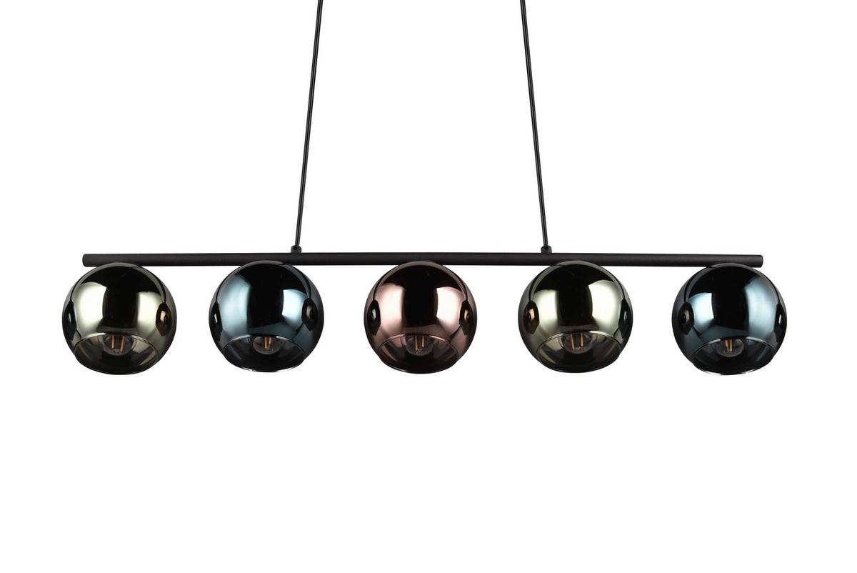 Pendelleuchte R31305017 Sheldon - Blau/Multicolor, Design, Glas/Metall (83/13/150cm)