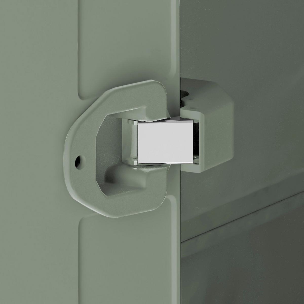 Werkzeugschrank E-com Planet Outdoor 44x182x80 Cm - Jadegrün, Design, Kunststoff (80/182/44cm) - Keter