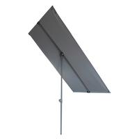 SONNENSCHIRM BALKONSCHIRM 1,3 X 1,8M - Anthrazit/Grau, MODERN, Kunststoff/Metall (130/200/182cm) - Gardenson