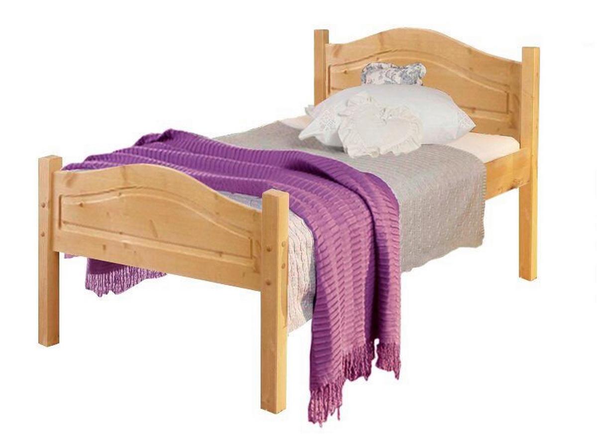 Bett Bolton Naturfarben 90x200cm - Naturfarben, Design, Holz (90/200cm) - MID.YOU