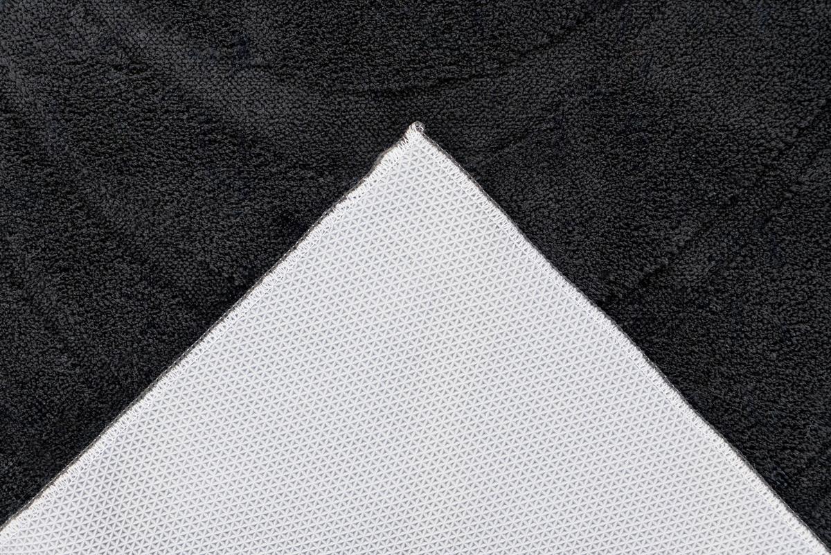 Badematte Ocean Touch Schwarz - Basics (50/90cm) - Kayoom