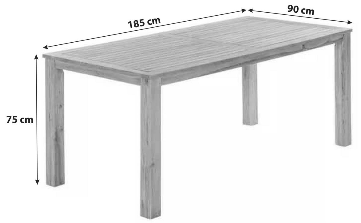 Gartenmöbel Set 5-tlg. Acapulco Akazie/textil - Grau/Akaziefarben, ROMANTIK / LANDHAUS, Holz/Textil - Gardenson