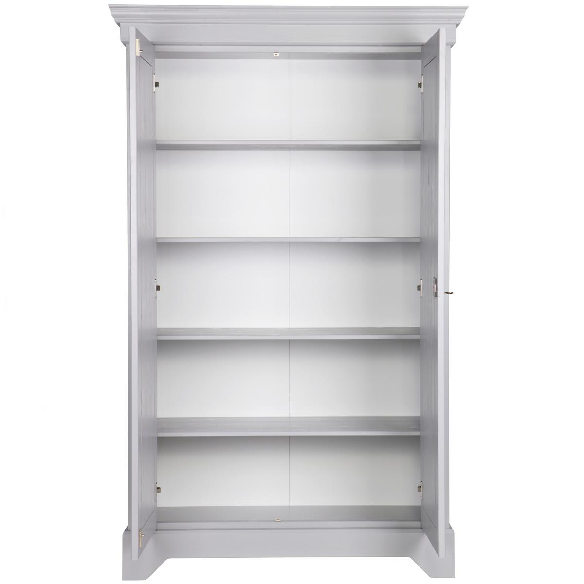 Kommode Isabel Grau B: 118 cm - Grau, Design, Holz (118/191/47cm) - Livetastic