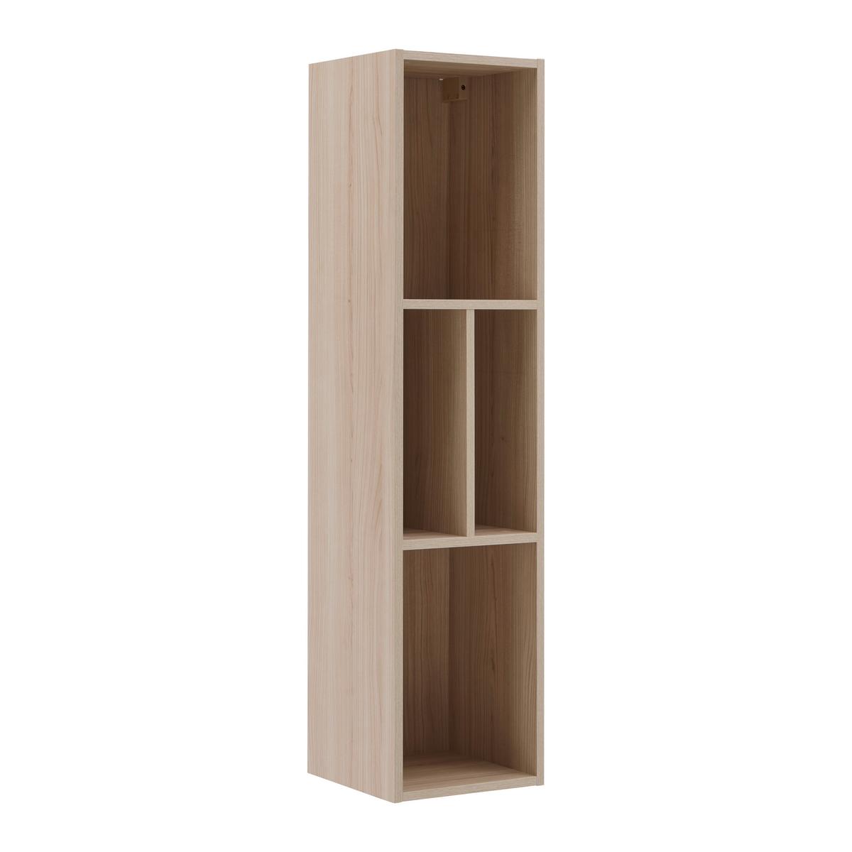 Nástenný regál SIENA dekor dub Riva - barvy dubu, Moderní, kompozitní dřevo/sklo (30/125/30cm) - Premium Living