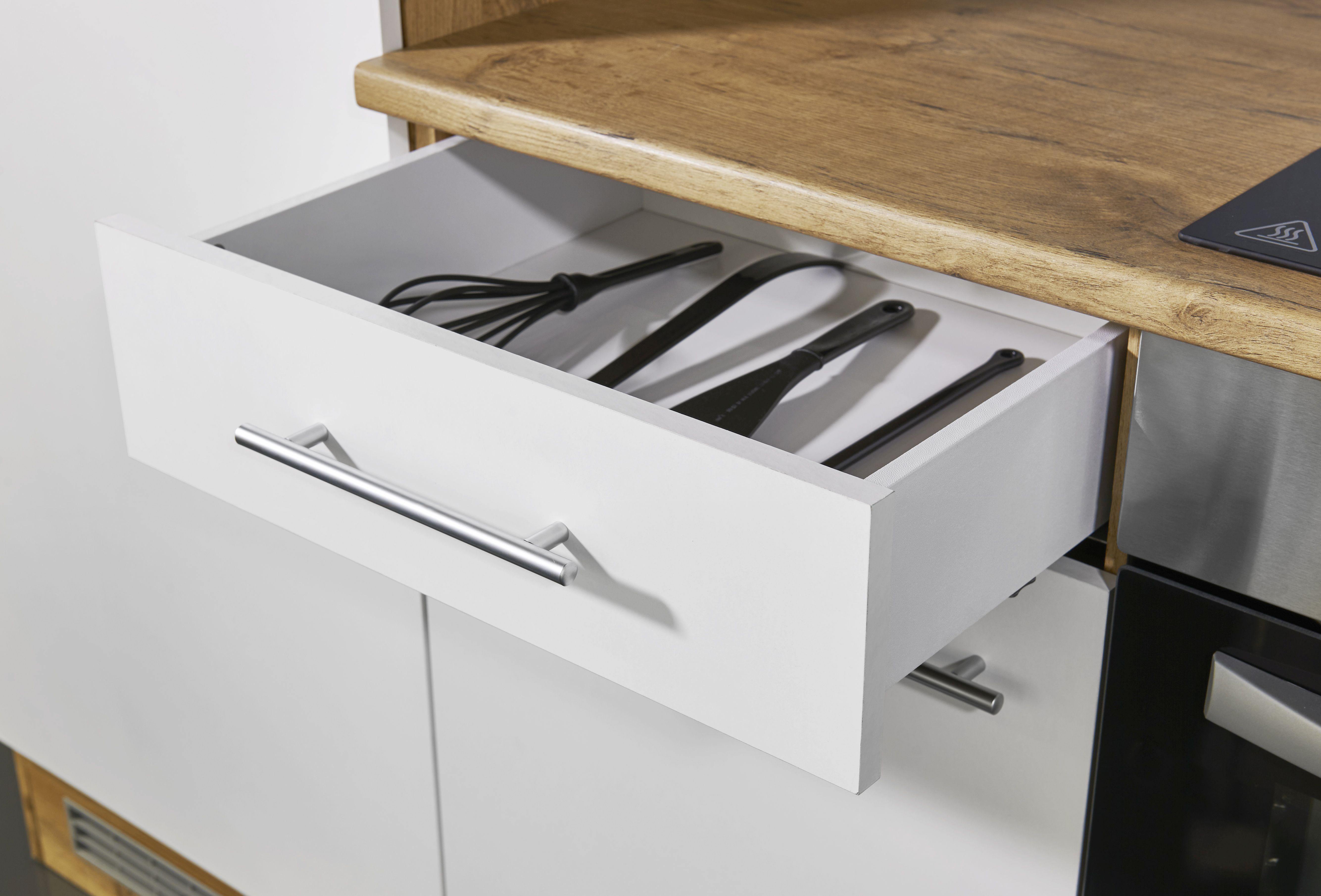 Küchenblock mit Arbeitsplatte in Wildeiche