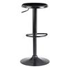 Barhocker Höhenverstellbar Mit Fußablage Schwarz - Schwarz, MODERN, Metall (40/79/40cm) - MID.YOU