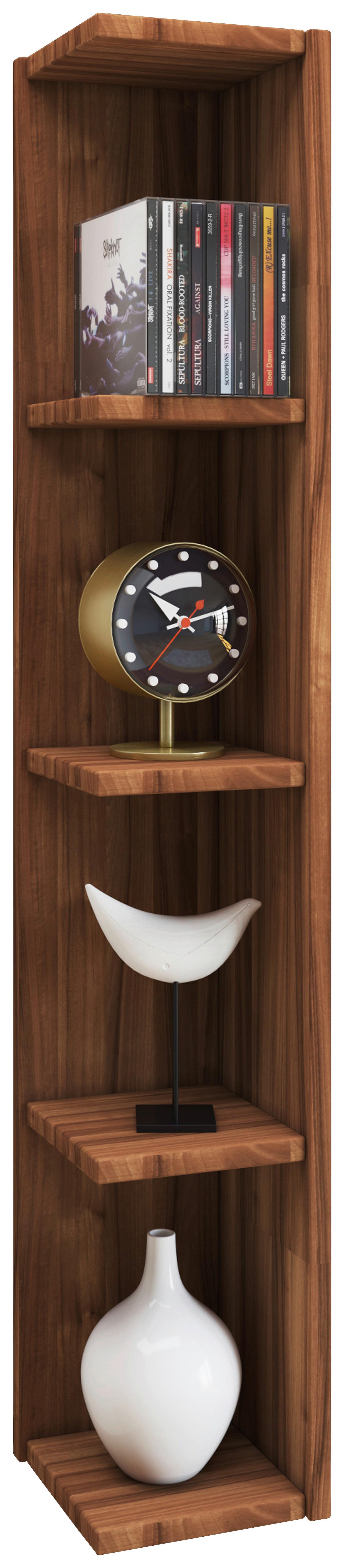 Eckregal Honsa Nussbaumfarben B: 15 Cm - Nussbaumfarben, MODERN, Holzwerkstoff (15/97/17cm) - MID.YOU