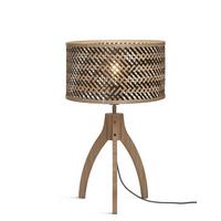 TISCHLEUCHTE JAVA/T/AP/N/3218/BN - Schwarz/Naturfarben, Trend (20/40/20cm) - Good & Mojo