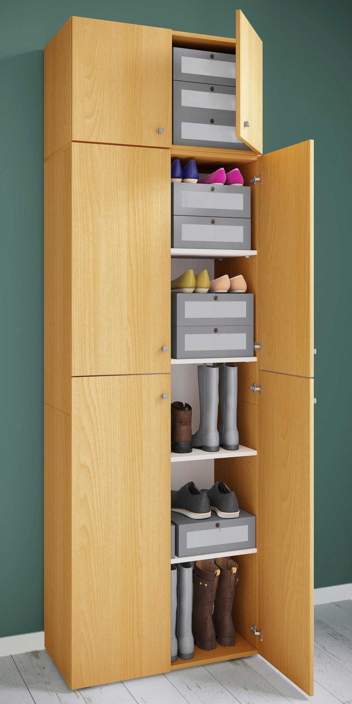 Drehtürenschrank B: 70 Cm Lona Xxl Buche Dekor - Buchefarben, MODERN, Holzwerkstoff (70/223/39cm) - MID.YOU