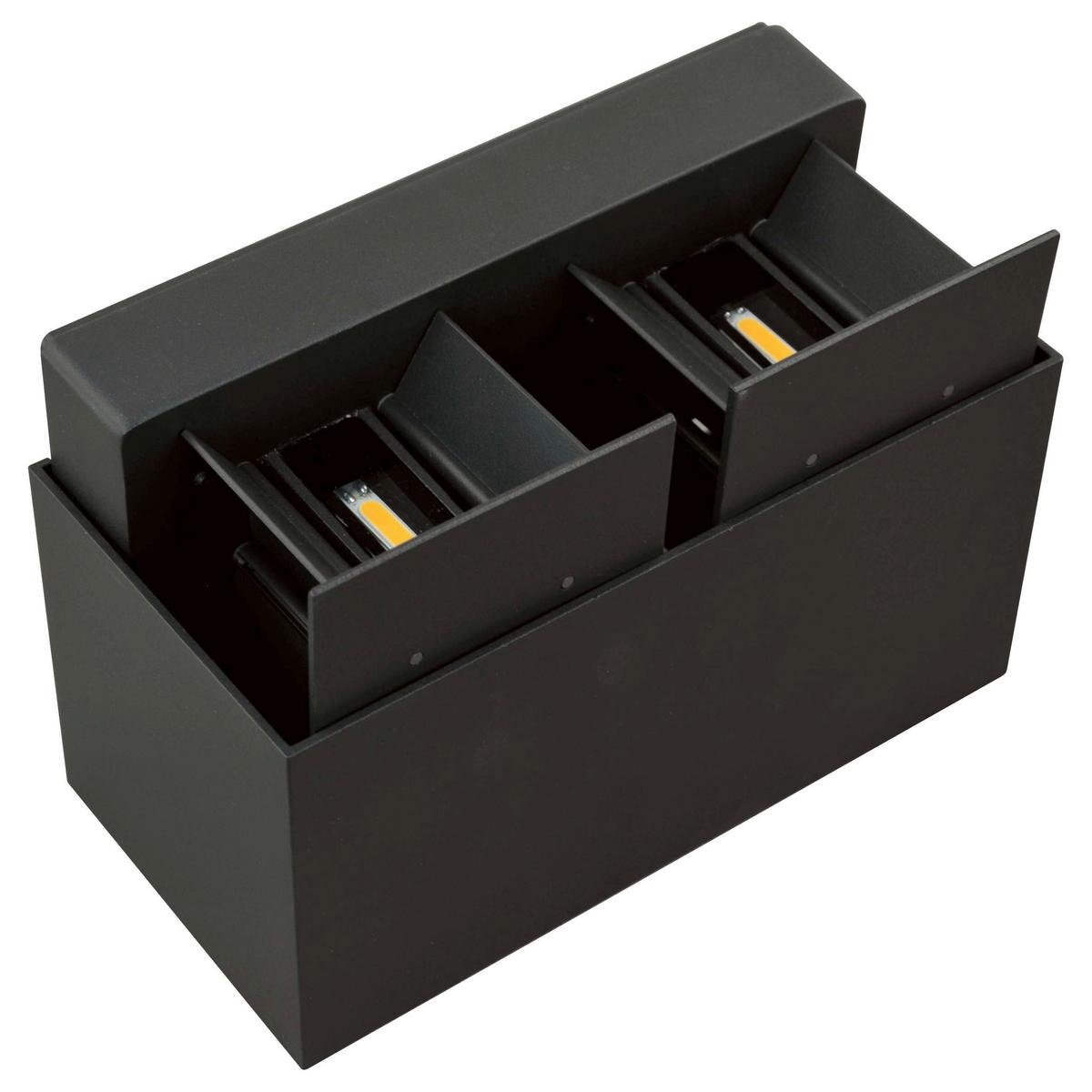 Außenwandleuchte 2528000281696 Quad - Anthrazit, Design, Metall (21.5/10.8/11cm)