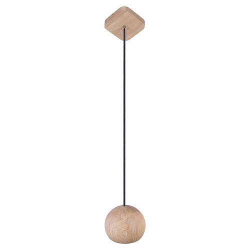 Hängeleuchte 8540103 - Balli-1/ Schwarz - Naturfarben, Natur, Holz (14/90cm)