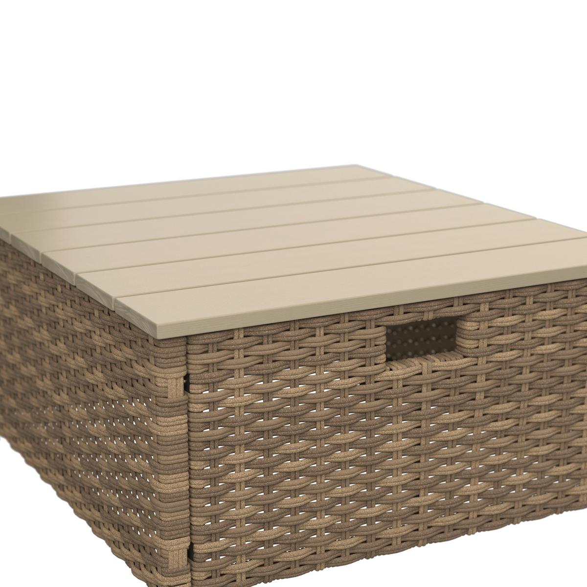 Loungegarnitur Bellagio - Gelb/Grau, MODERN, Kunststoff/Textil (178/67,5/67,5cm) - Beldano