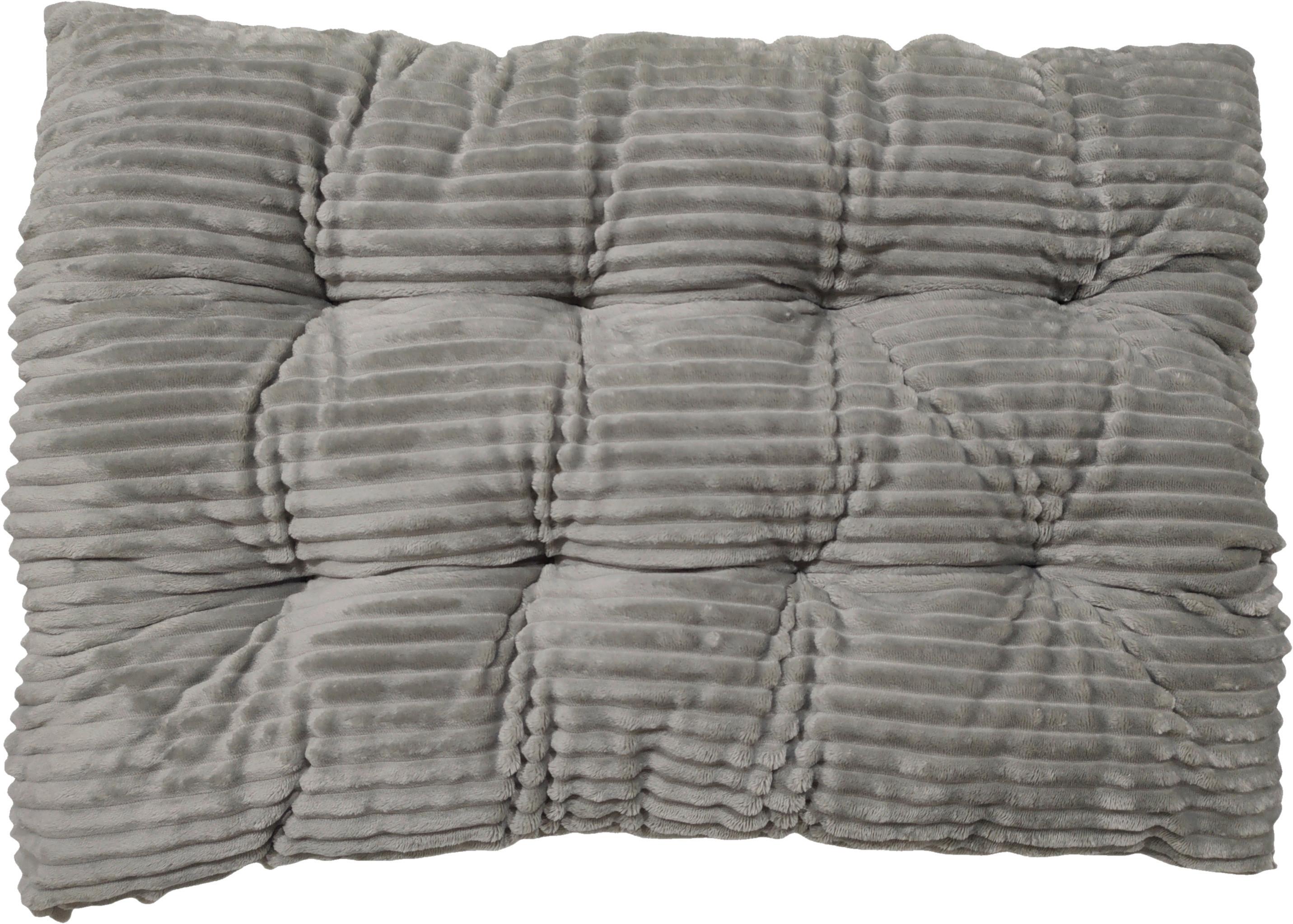 Bodenkissen Sina - Silberfarben, MODERN, Textil (70/100cm) - Luca Bessoni