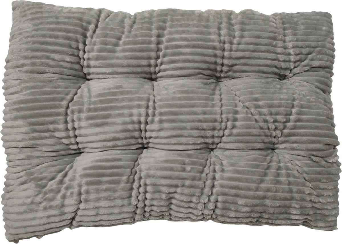 Bodenkissen Sina - Silberfarben, MODERN, Textil (70/100cm) - Luca Bessoni