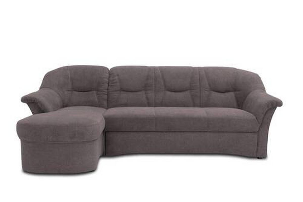 Ecksofa Sarafina Greige Mikrofaser - Greige/Schwarz, KONVENTIONELL, Textil (146/232cm) - MID.YOU